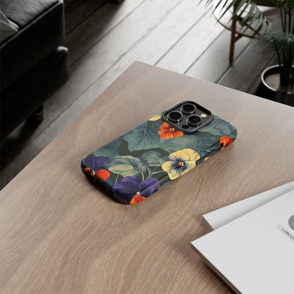 Tough Cases Floral iPhone Case, Tough Phone Cover, Stylish Floral Design, Gift for Her, Summer Vibe, Durable Protective Case
