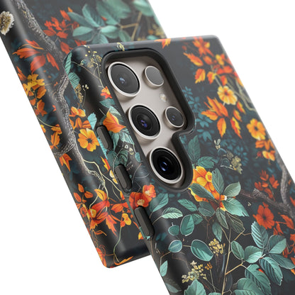 Floral Phone Case | Tough Cases, Protective Cover, Gift for Her, Autumn Vibes, Floral Phone Accessory, Unique Design