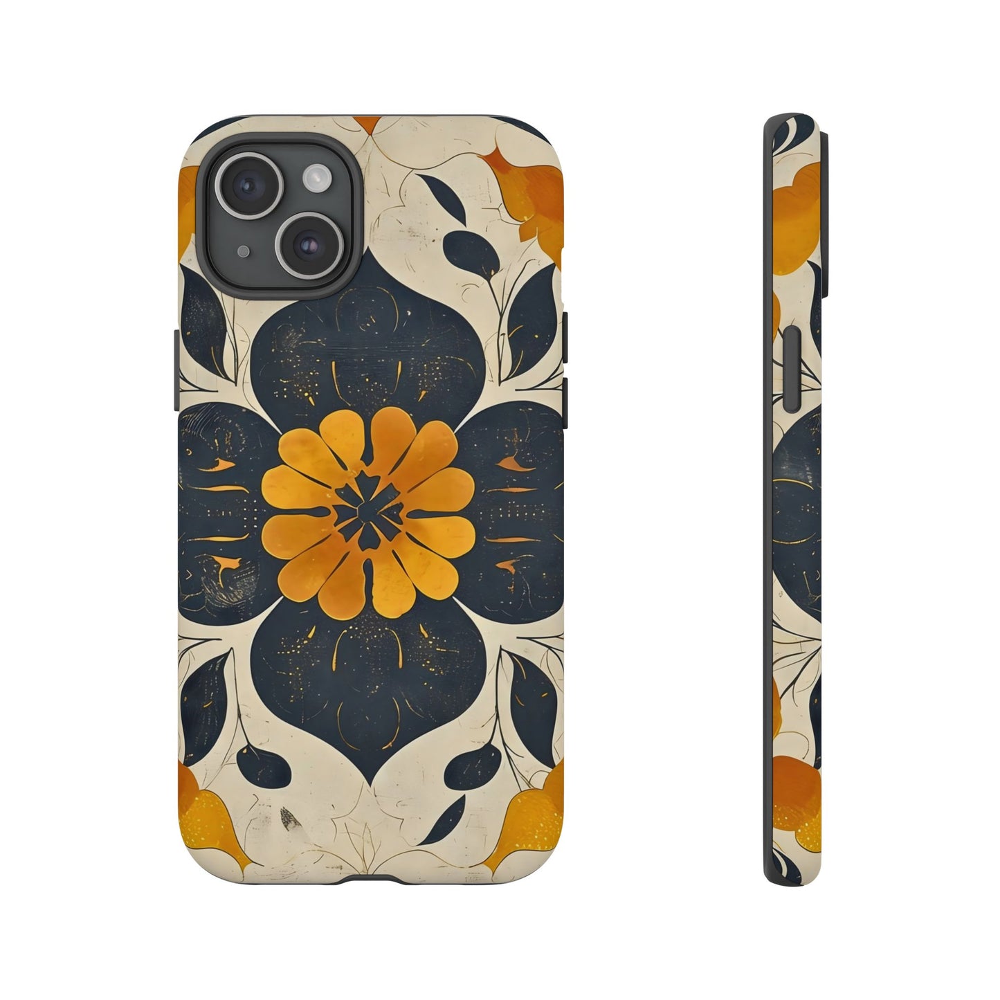 Floral Phone Case - Tough Cases, Botanical iPhone Cover, Vintage Flower Design, Durable Smartphone Protection, Unique Gift Idea
