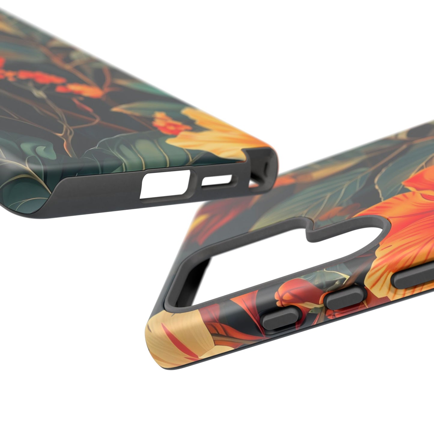 Tough Floral Phone Case | Tropical Vibe, Gift for Nature Lovers, Summer Beach Accessory, Floral Pattern, Trendy Phone Accessories