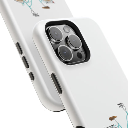 Charming Bicycle Magnetic Tough Case, Fun Phone Cover, Bike Lover Gift, Unique Mobile Accessory, Perfect for Fall and Spring Adventures
