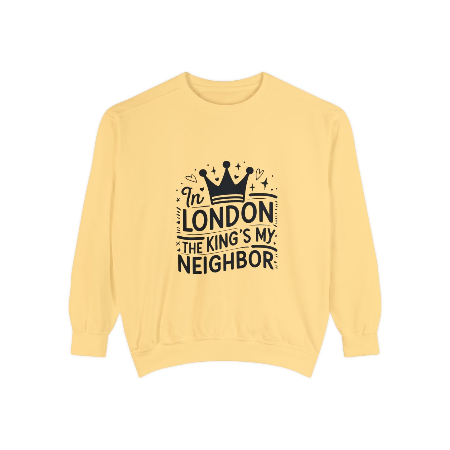 Unisex Garment-Dyed Sweatshirt Elegant - King's Neighbour in London