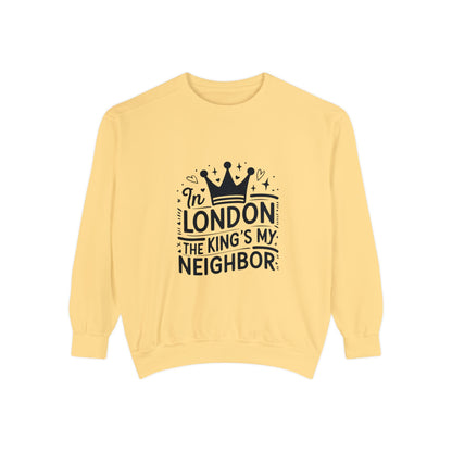 Unisex Garment-Dyed Sweatshirt Elegant - King's Neighbour in London