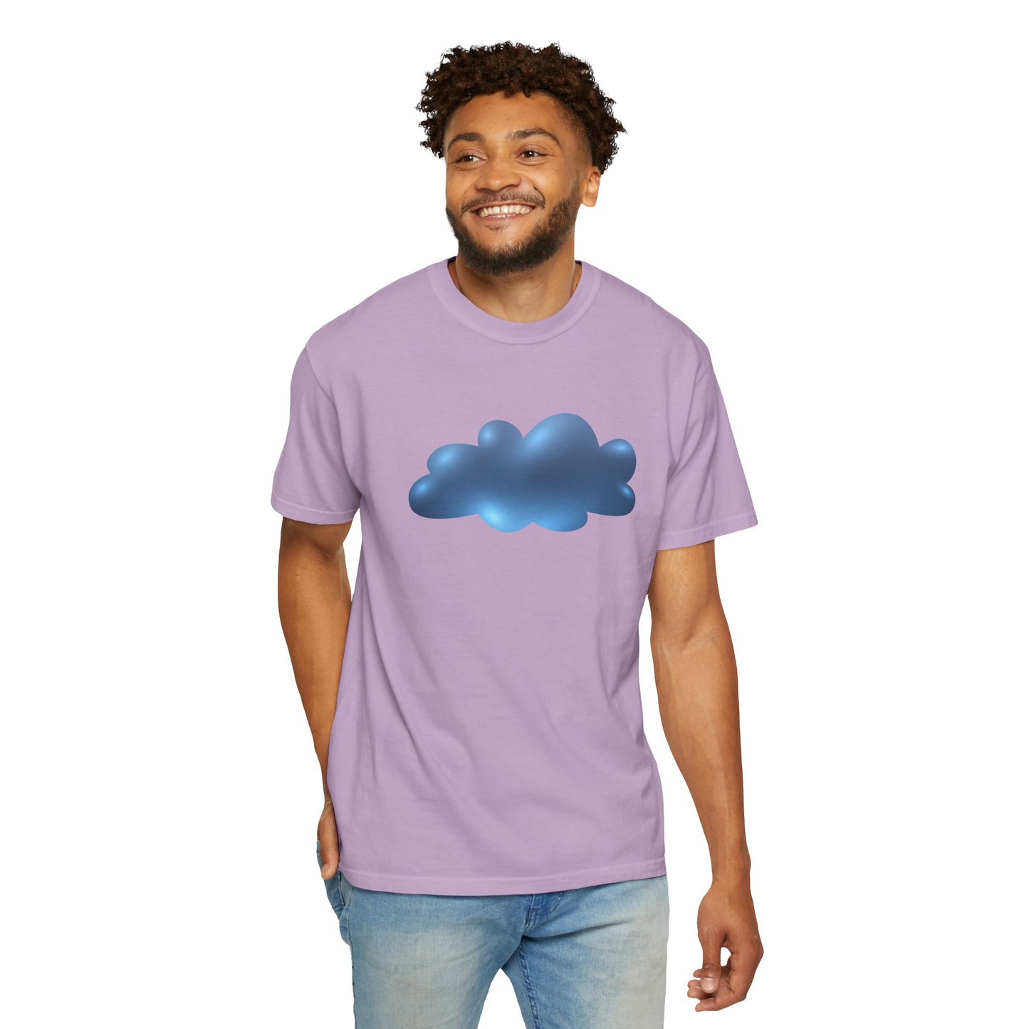 Serene Cloudscape - Dreamy Cloud All-day wear Unisex Garment-Dyed T-shirt