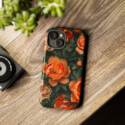 Stylish Floral Phone Case, Tough Cases, Floral Phone Cover, Gift for Her, Spring Accessories, Mother's Day, Phone Protection