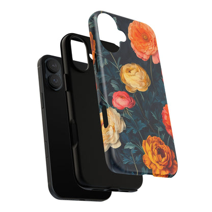 Floral Phone Case - Tough Cases, Stylish Protection, Gift for Flower Lovers, Customizable Cover, Floral Design Mobile Accessory