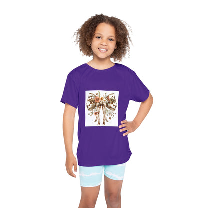 Sports Jersey - Farmhouse Floral Bow with Cow Print Design