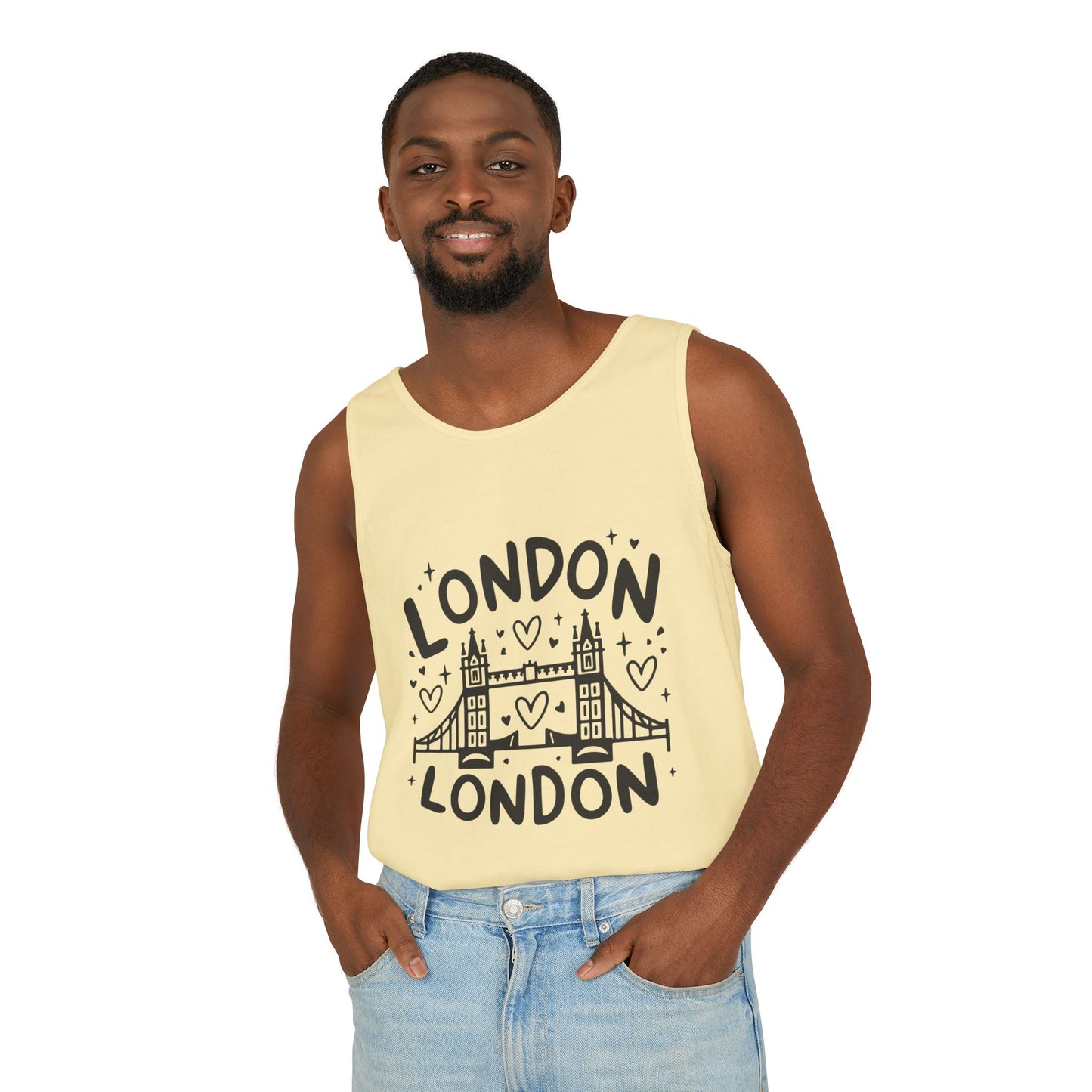 Unisex Garment-Dyed Tank Top - Love Adorable London