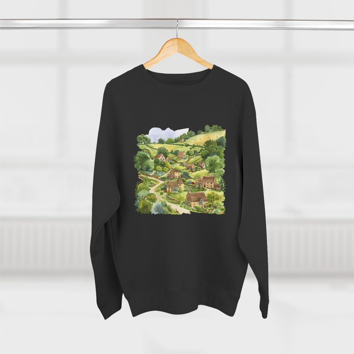 Unisex Crewneck Sweatshirt - Street London Aesthetics Urban Charm and Classic City Vibes