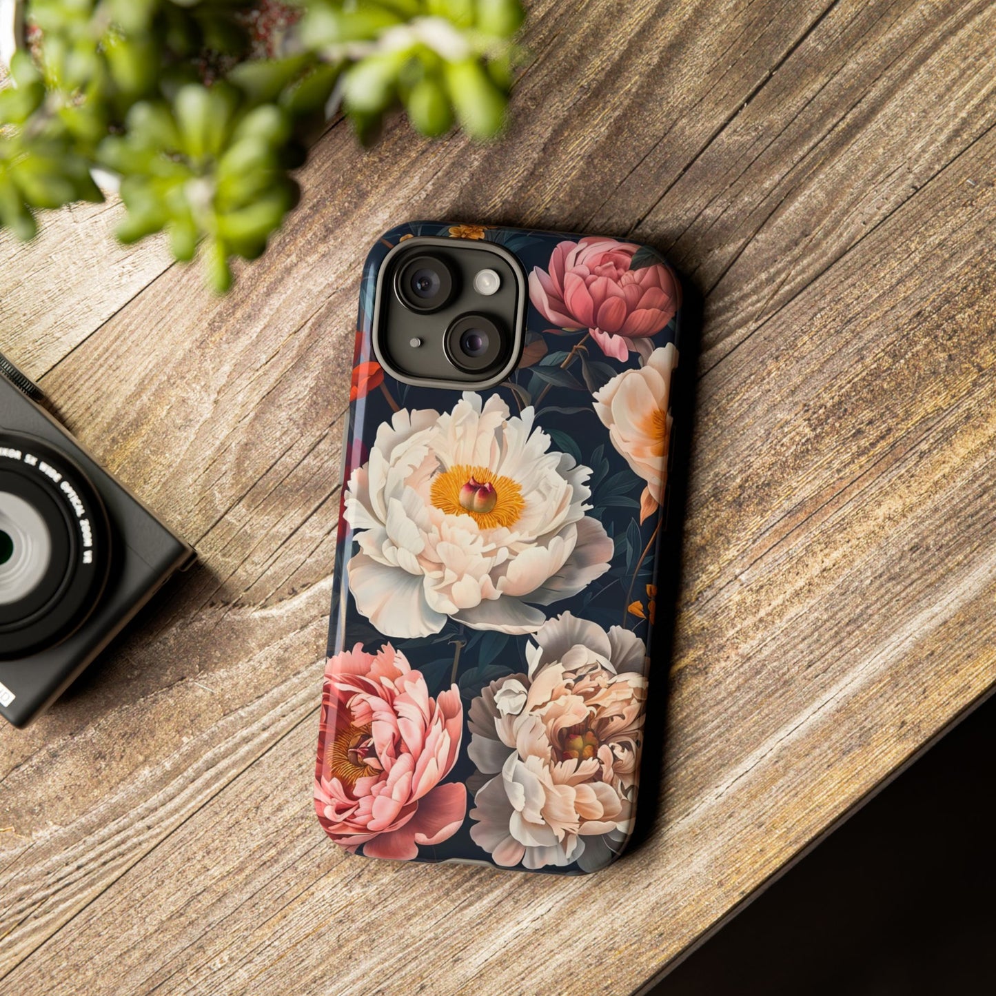 Floral Phone Case, Tough Phone Cover, Flower Design, Unique Gift for Her, Trendy Accessory, Spring Decor