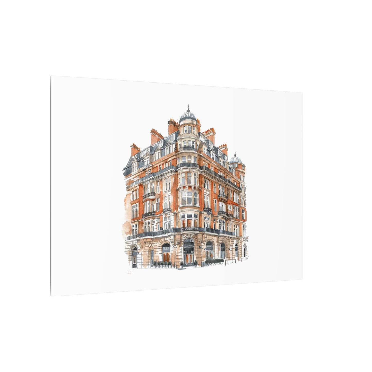 Artistic Matte Canvas Print of Historic Building, Wall Art Decor, Home Interior, Unique Gift, Fine Art, Architecture Lover, Urban Design