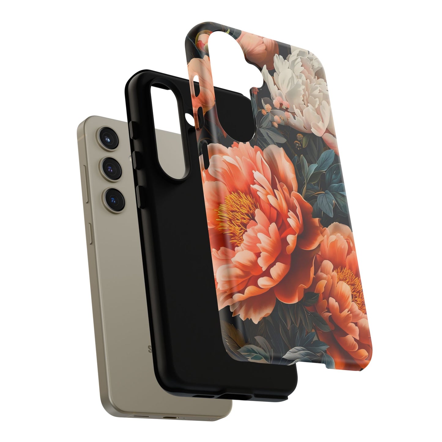 Floral Phone Case - Tough Cases, Durable Cover, Flower Design, Unique Gift, Phone Accessories