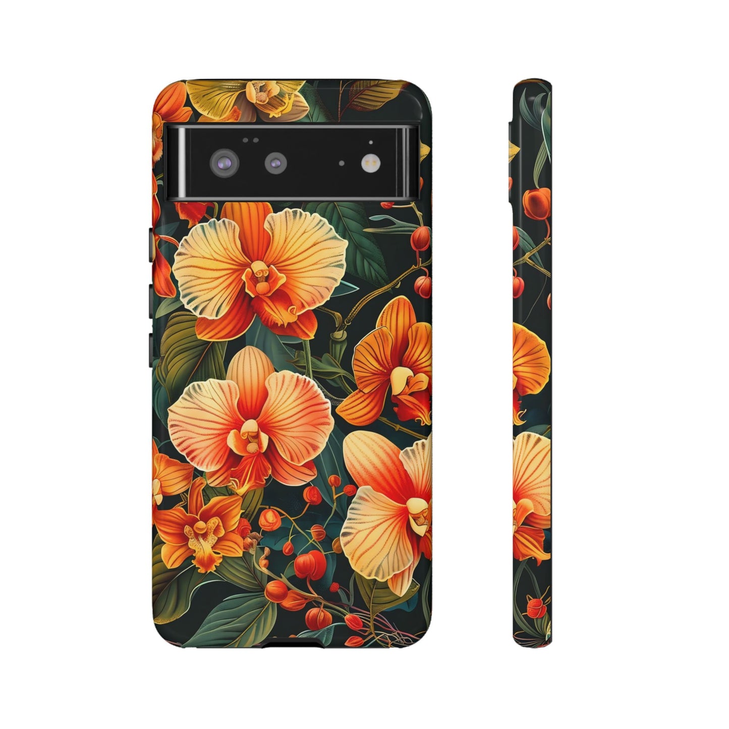 Floral Phone Case - Tough Cases, Protective Cover, Gift for Her, Smartphone Accessory, Floral Design, Nature-Inspired