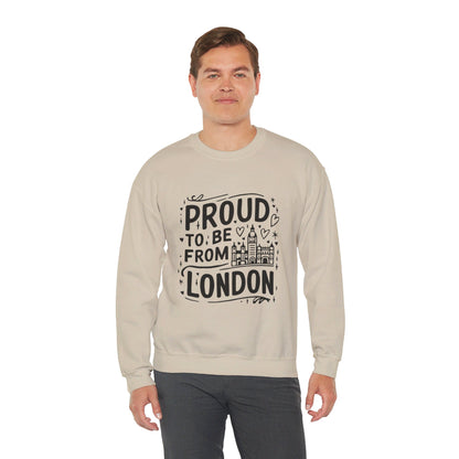 Unisex Heavy Blend™ Crewneck Sweatshirt Elegant- Proud To Be From London