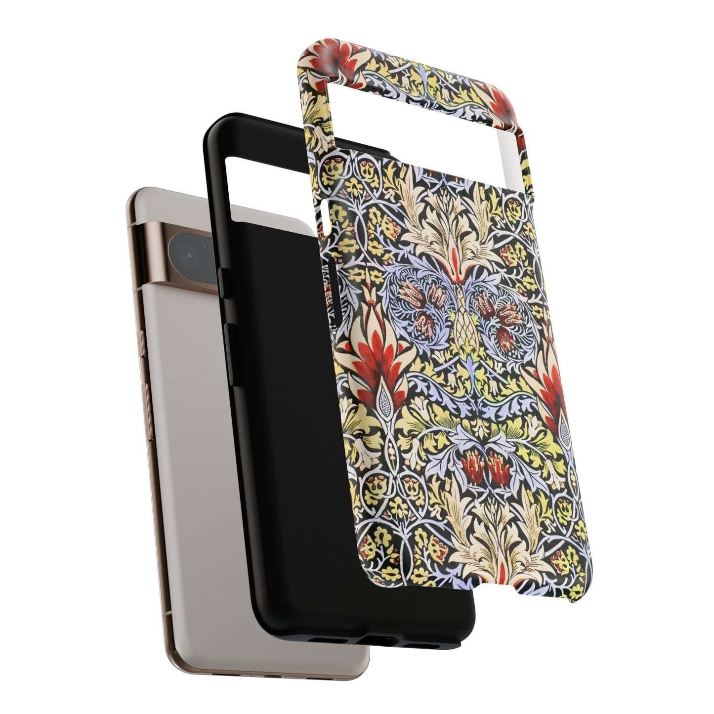 Stylish Phone Case - Floral Design, Tough Cases, Gift for Her, Phone Accessories, Trendy Tech, Unique Cell Phone Cover