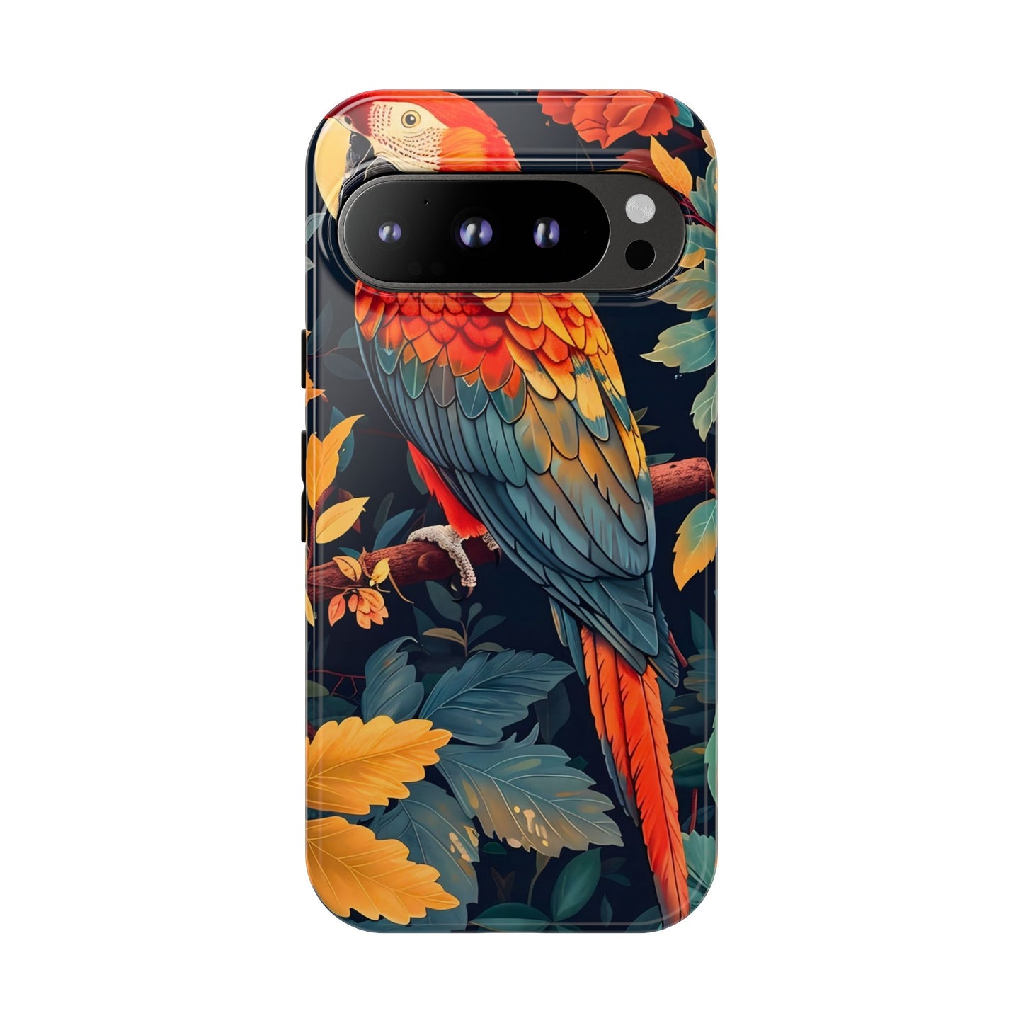 Vibrant Parrot Phone Case - Tough, Stylish, Nature-Inspired, Tropical, Wildlife, Perfect Gift, Summer Vibes