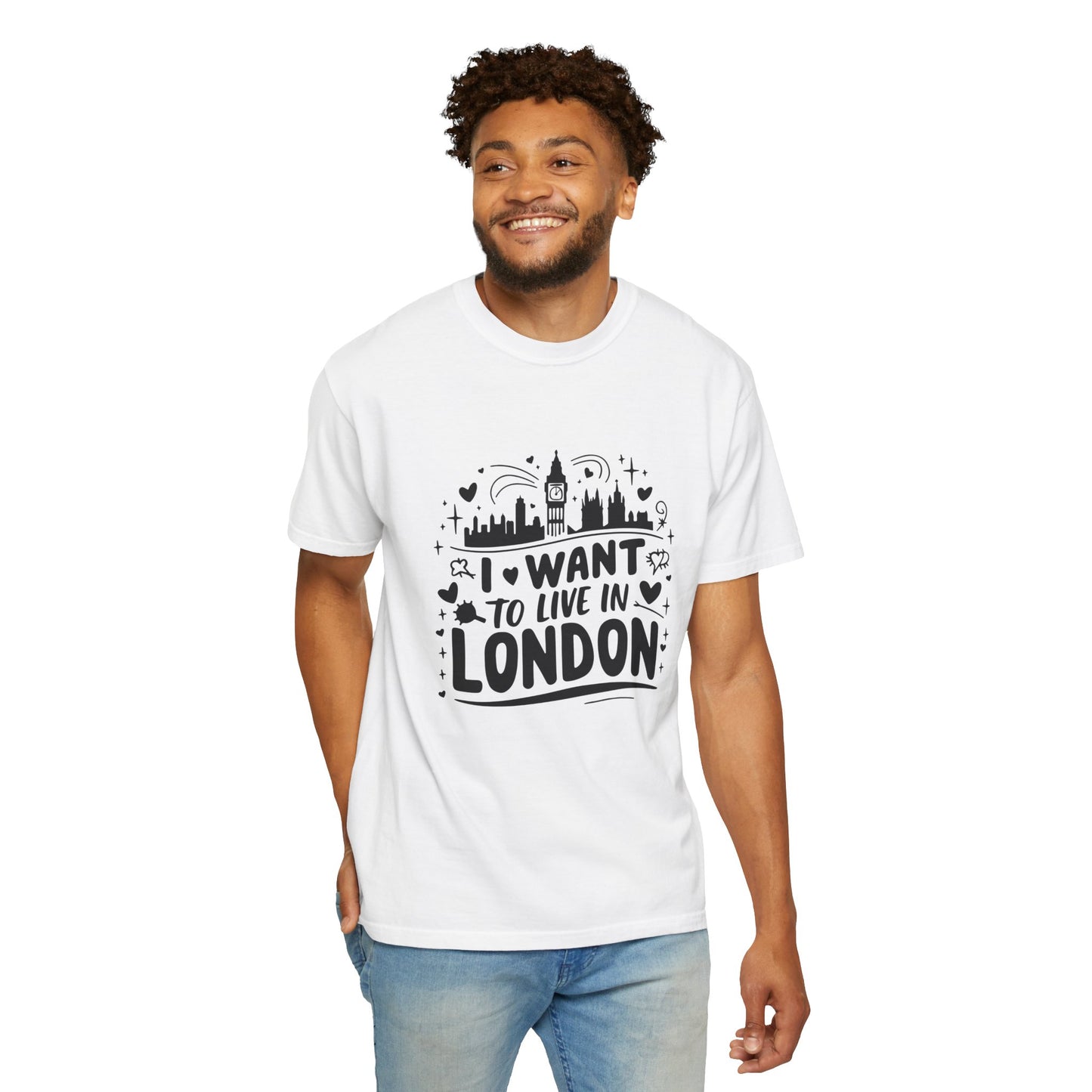London Vibes Unisex Garment-Dyed T-shirt