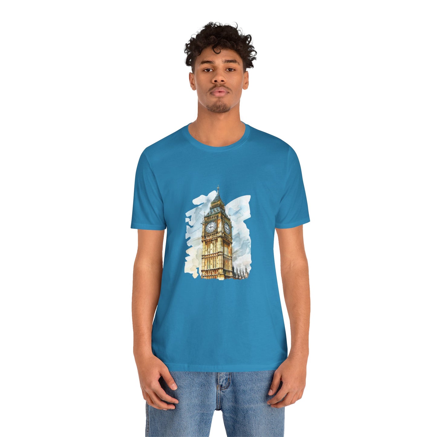 Unisex Jersey Short Sleeve Tee - Iconic Big Ben - Towering Over London