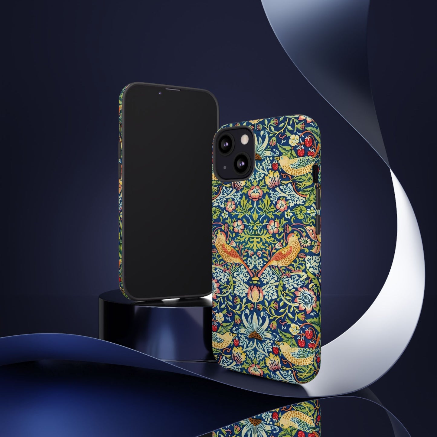 Floral Phone Case | Tough Cases, Stylish Protection, Unique Gift, Eco-Friendly, Floral Pattern, Bird Design