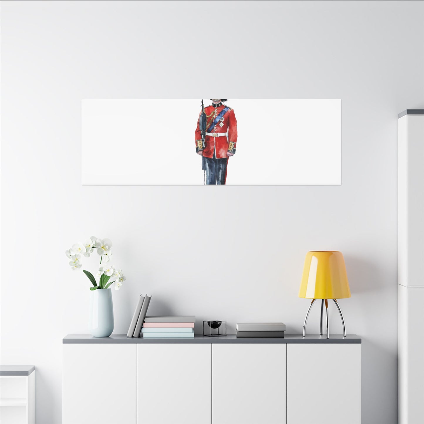 Royal Guard Canvas Art Print, British Soldier Wall Decor, Home Decoration, Gift for History Lovers, Art for Offices, Unique Wall Gallery