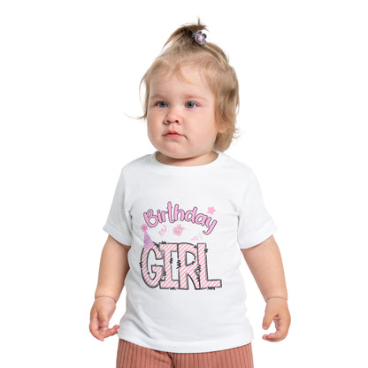 Kids' Birthday Girl T-Shirt - Cute Short Sleeve Tee for Celebrations