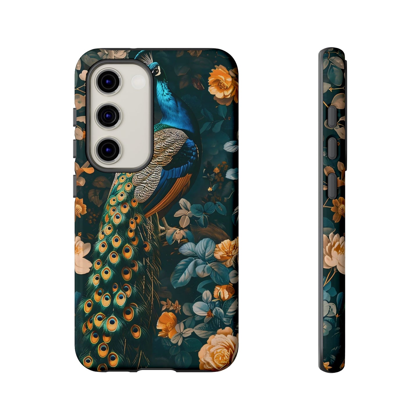 Peacock Phone Case - Elegant Floral Design, Tough Case for Protection, Unique Gift for Nature Lovers, Stylish Accessory, Eco-Friendly