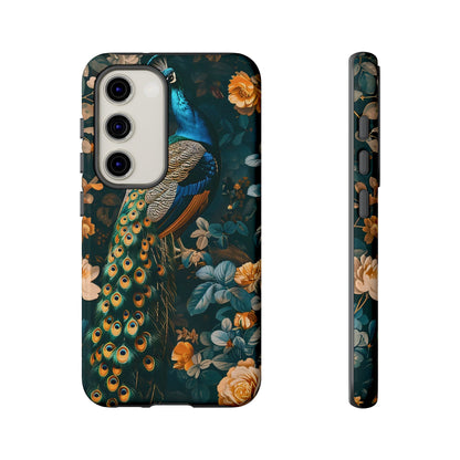 Peacock Phone Case - Elegant Floral Design, Tough Case for Protection, Unique Gift for Nature Lovers, Stylish Accessory, Eco-Friendly