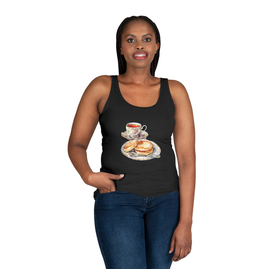Women's Tank Top - Kitchen Wall Art with Food Illustration