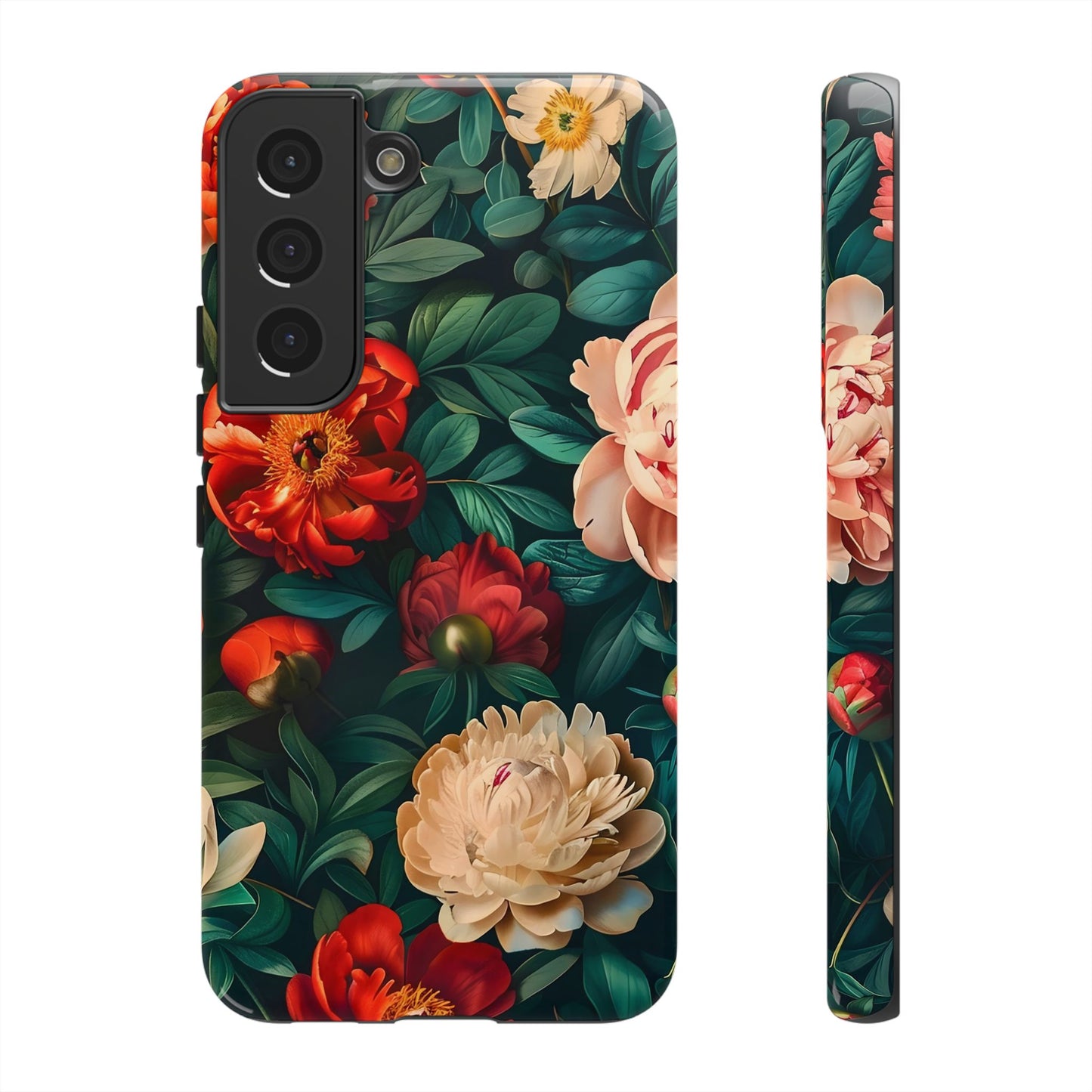 Floral Phone Case - Tough Cases, Vibrant Protection, Gift for Her, Cute Floral Design, Trendy Accessory, Perfect for Spring