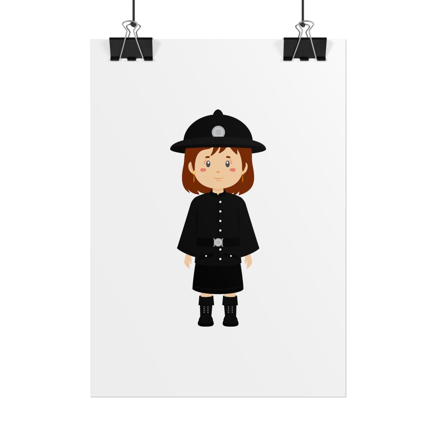 Charming Firefighter Rolled Posters for Kids' Rooms, Playful Wall Art, Fire Safety Decor, Kids' Gifts, Educational Prints