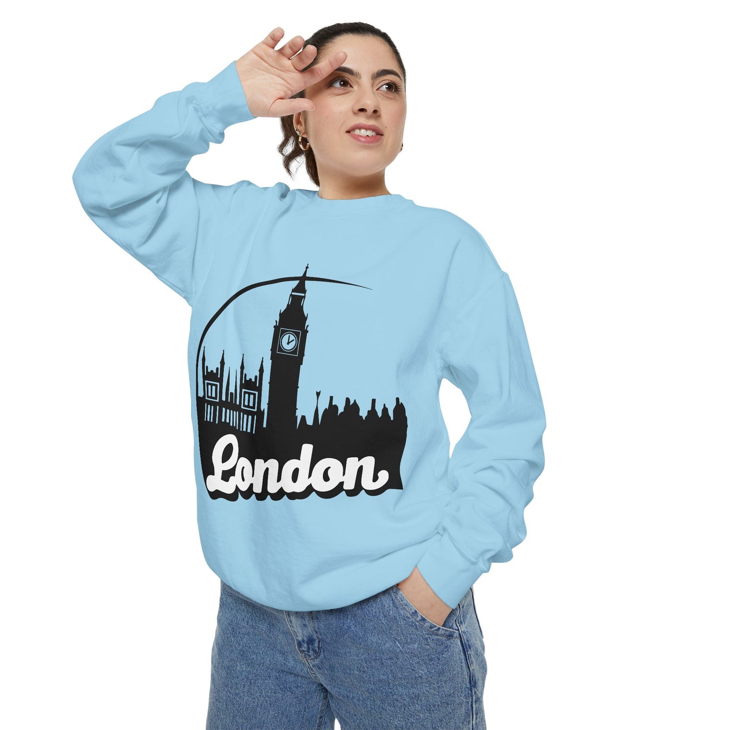Unisex Garment-Dyed Sweatshirt - Cozy London