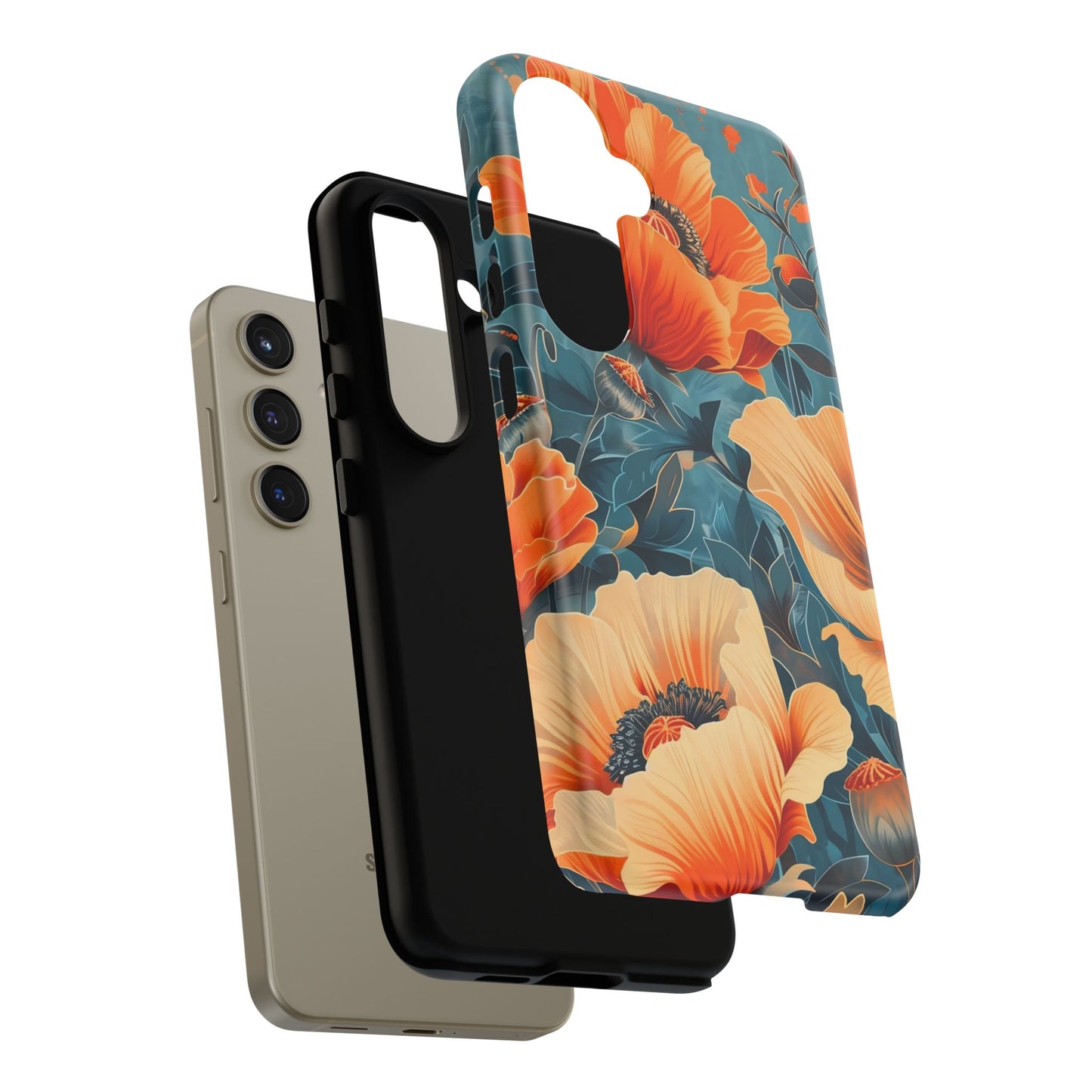 Floral Phone Case, Tough Cases for Protection and Style, Spring Aesthetic, Gift for Her, Phone Accessory for Nature Lovers