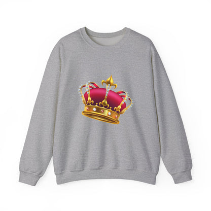 Unisex Heavy Blend™ Crewneck Sweatshirt Trendy - British Royal Crown