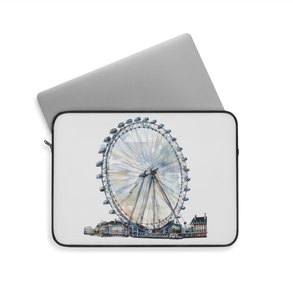 London Eye Laptop Sleeve - Stylish Tech Case, Gift for Travelers, Modern Computer Protection, Unique Design for Students & Professionals