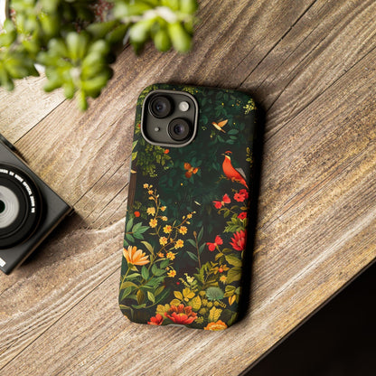 Floral Tough Phone Case, Nature-Inspired Design, Ideal for Garden Lovers, Gift for Birthdays, Christmas, Eco-Friendly Accessory