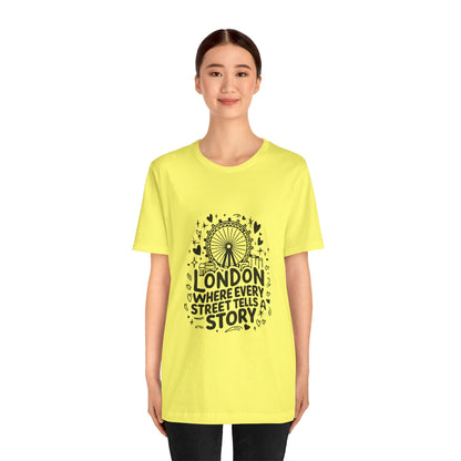 Unisex Jersey Short Sleeve Tee - London's Story Telling Street