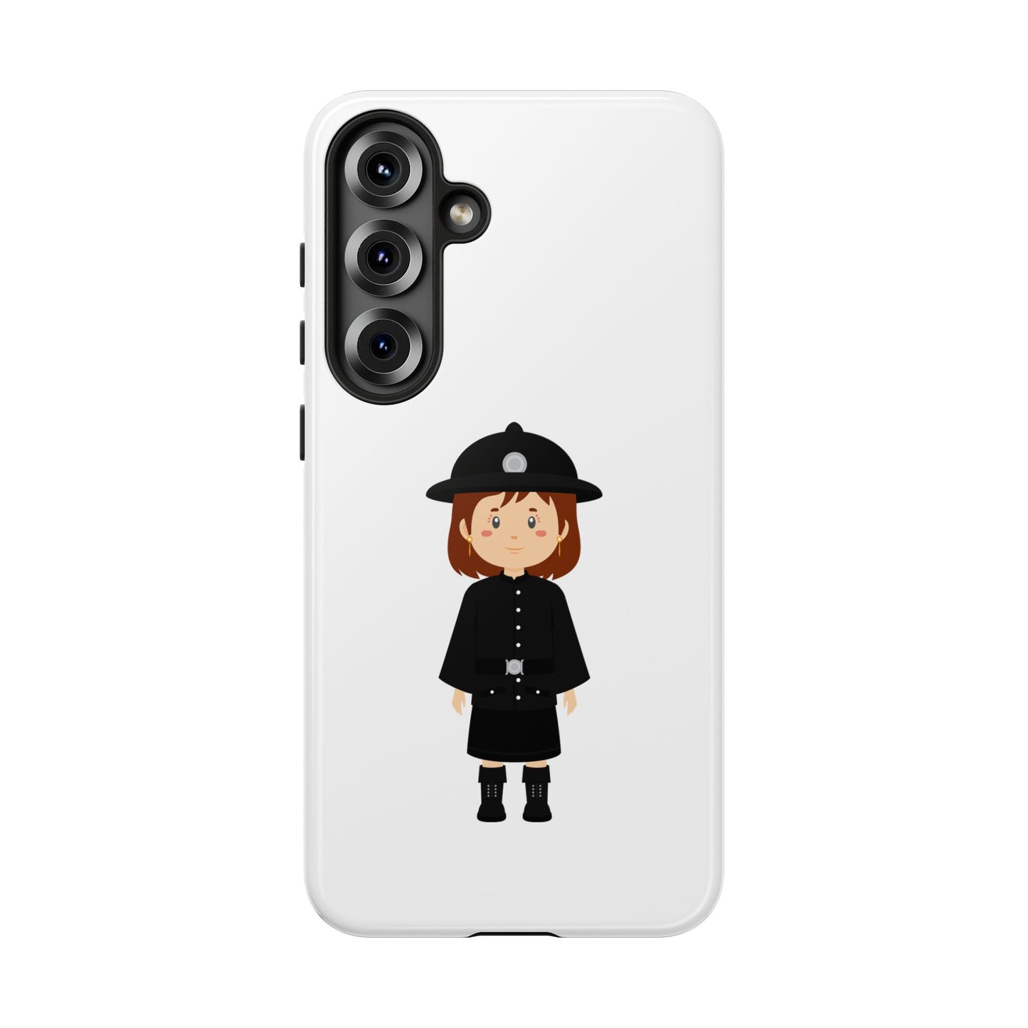 Cute Police Officer Phone Case, Tough Protective Cover, Gifts for Police Lovers, Customizable Phone Case, Unique Design