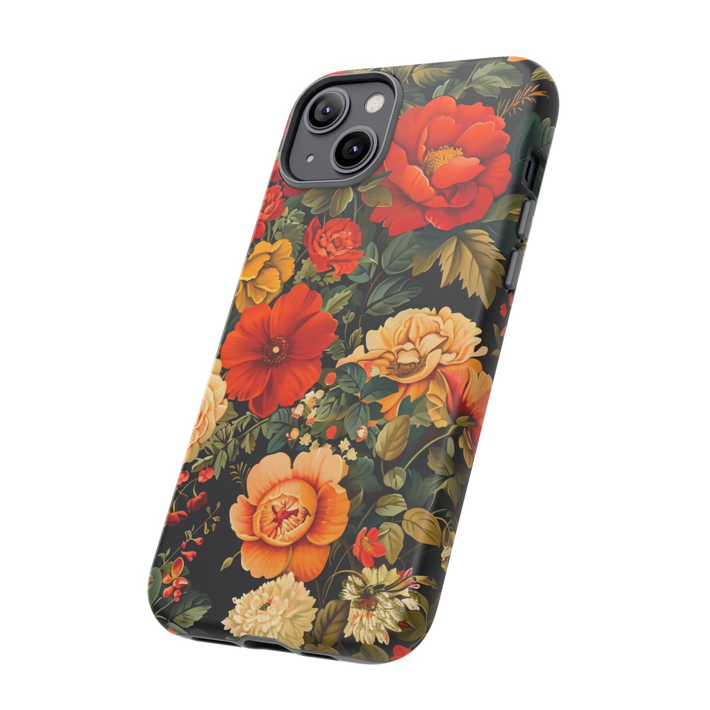 Floral Phone Case, Tough Cases, Decorative Tech Accessories, Gift for Her, Nature Lover Gift, Boho Style Case, Spring Floral Cover