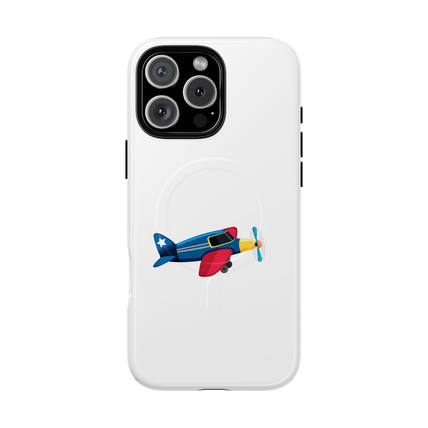Airplane Tough Magnetic Phone Case, Cute Phone Cover, Gifts for Travelers, Kids and Adults, Aviation Themed, Durable Phone Case