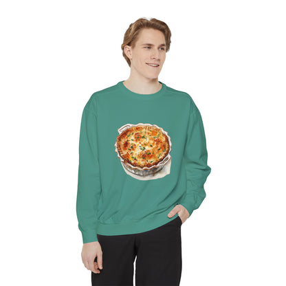 Unisex Garment-Dyed Sweatshirt - British Food Traditional Dishes and Culinary Delights