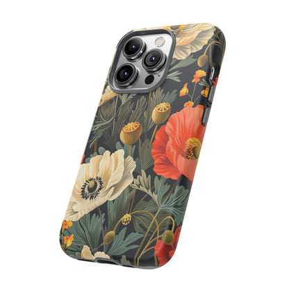 Floral Phone Case - Tough Cases with Vibrant Garden Design, Phone Accessory, Gift for Her, Spring Style, Nature Lover