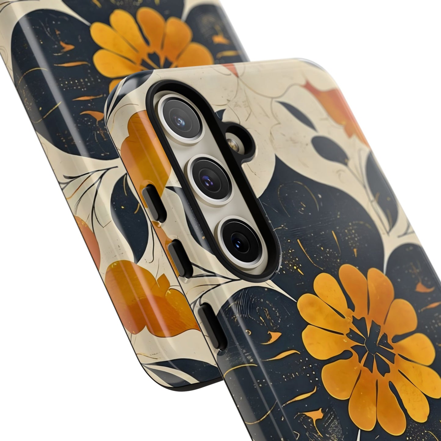 Floral Phone Case - Tough Cases, Botanical iPhone Cover, Vintage Flower Design, Durable Smartphone Protection, Unique Gift Idea