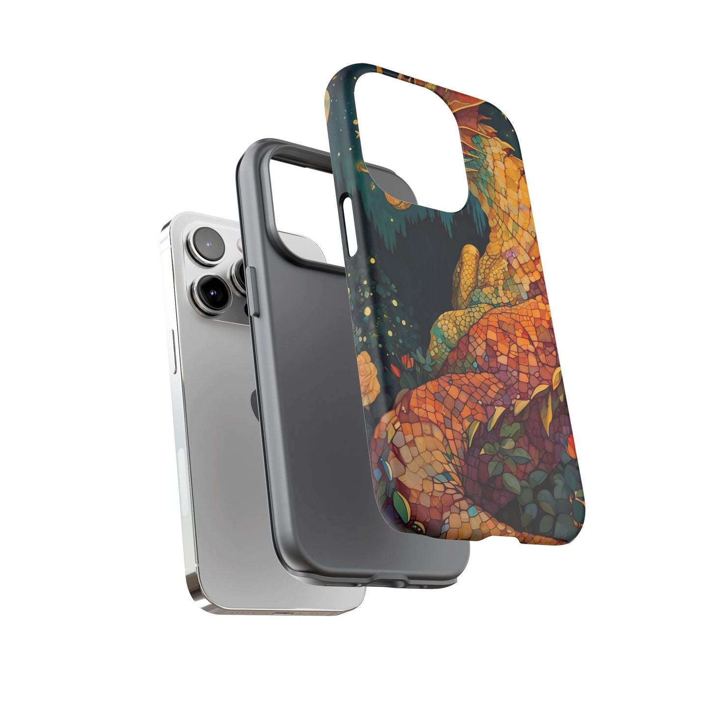 Dragon Art Phone Case, Tough Phone Cover, Fantasy Gift, Unique Mobile Accessory, Dragon Lover Gift, Stylish Protection