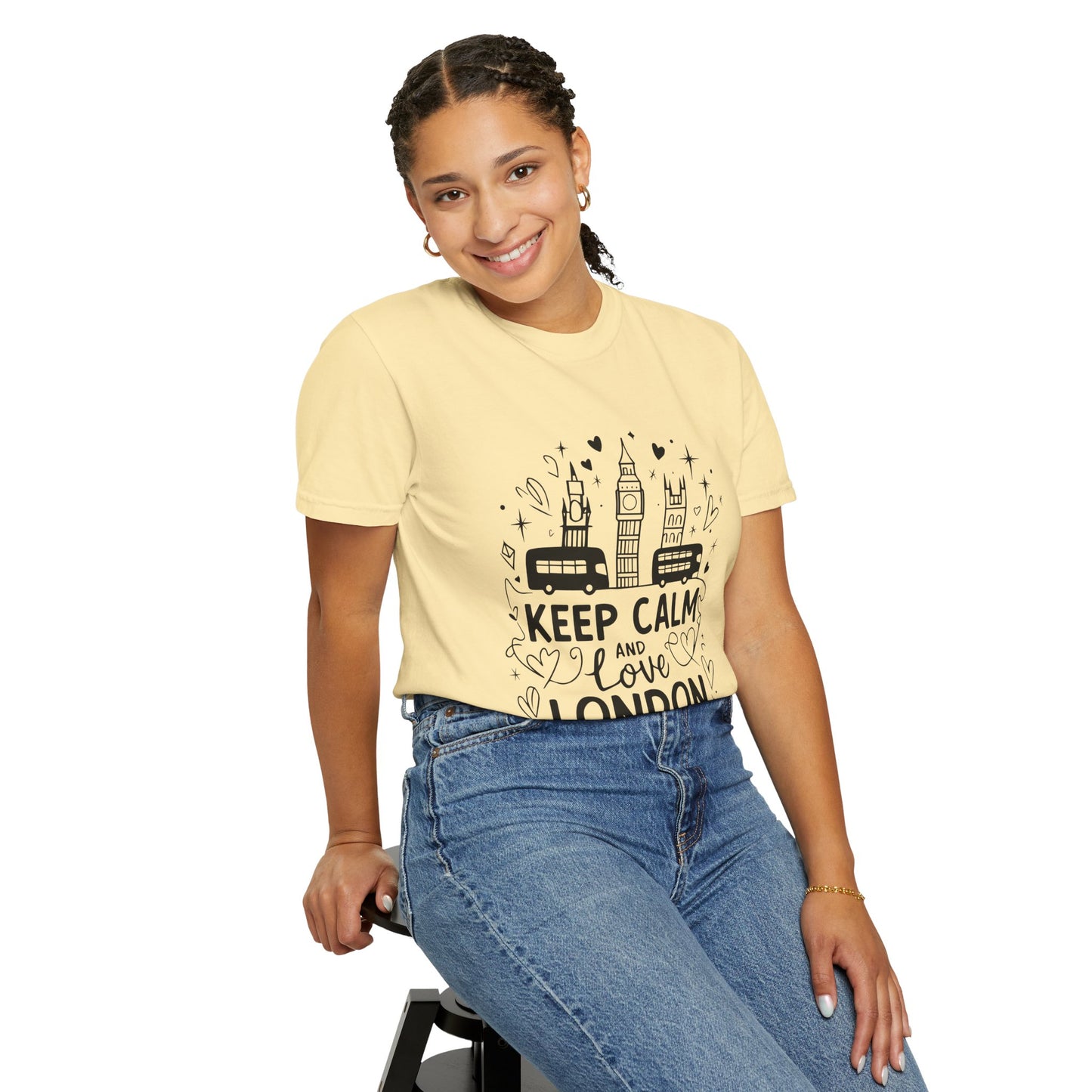 Unisex Garment-Dyed T-shirt - Keep Calm and Love London