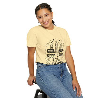Unisex Garment-Dyed T-shirt - Keep Calm and Love London