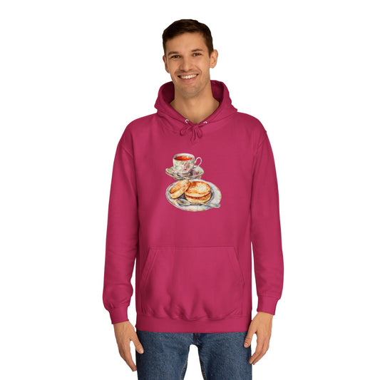 Unisex College Hoodie - British Delightful Food