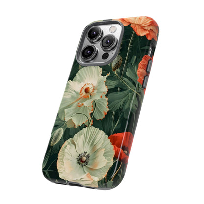 Floral Phone Case - Tough Cases, Botanical Design, Gift for Friends, Trendy Mobile Cover, Personalized Phone Accessory