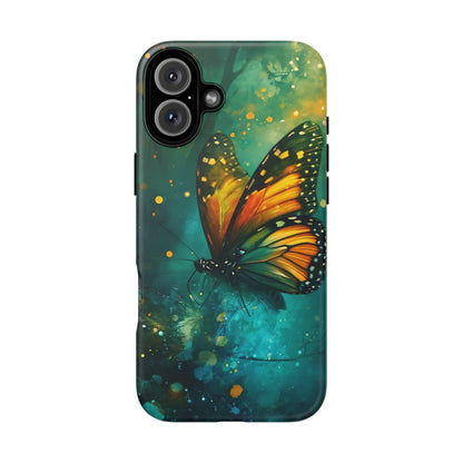 Colorful Butterfly Phone Case, Tough Cases for iPhone and Samsung, Cute Tech Accessories, Nature Lovers Gift, Vibrant Floral Design