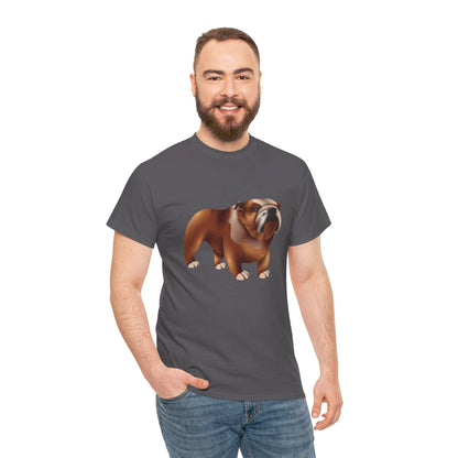 Adorable British Dog Relaxed Unisex Heavy Cotton T-Shirt