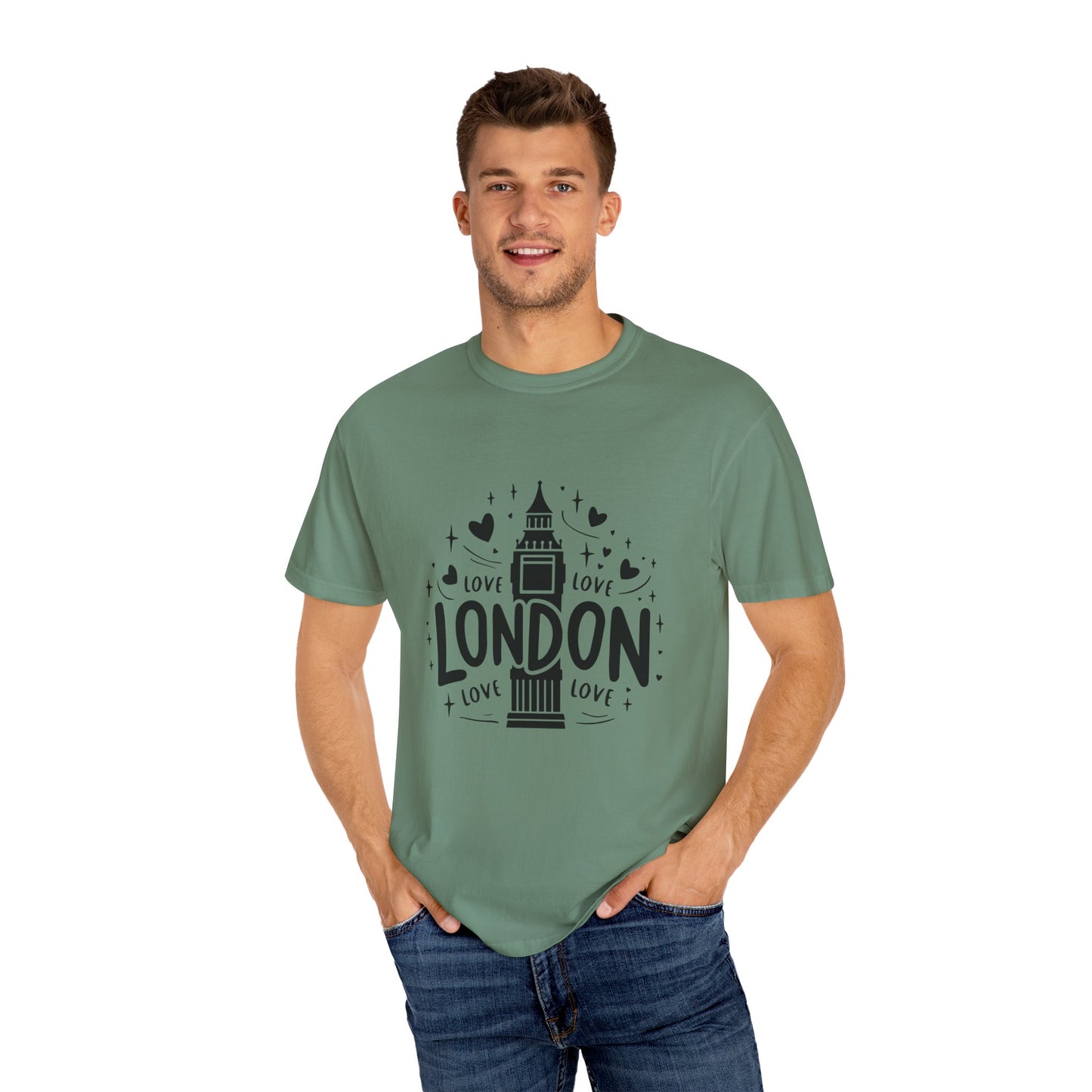 London is Love Elegant Unisex Garment-Dyed T-shirt